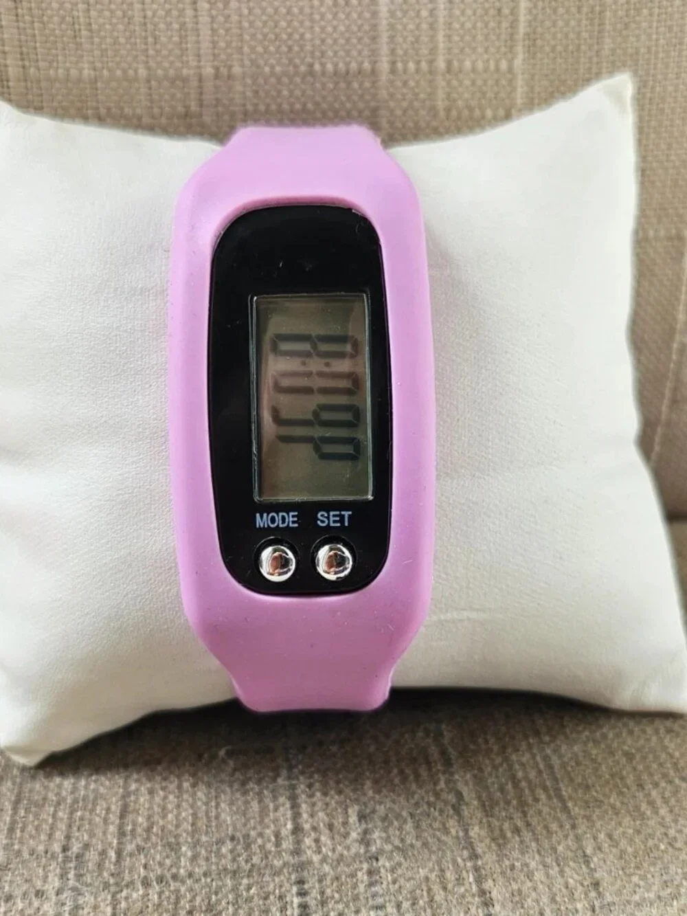 Crane Activity Trakcer Digital Wrist Watch Pink Rubber Band Fitness Watch